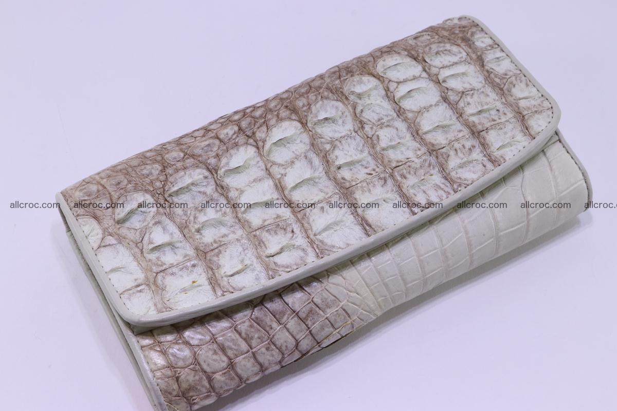 Crocodile wallet for women trifold 280 Foto 3