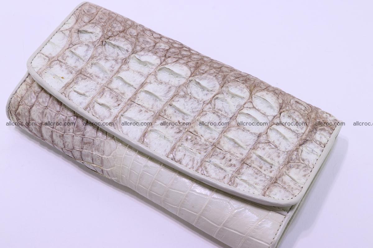 Crocodile wallet for women trifold 280 Foto 5