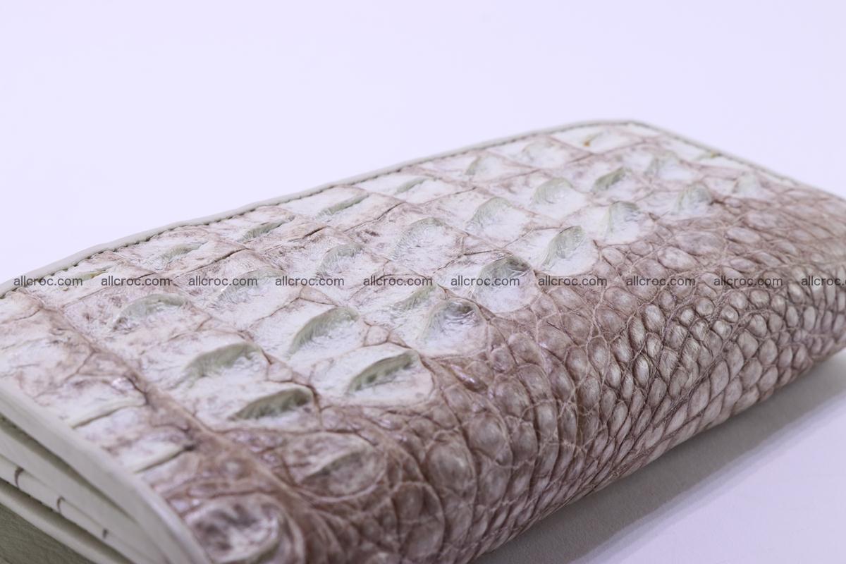 Crocodile wallet for women trifold 280 Foto 4