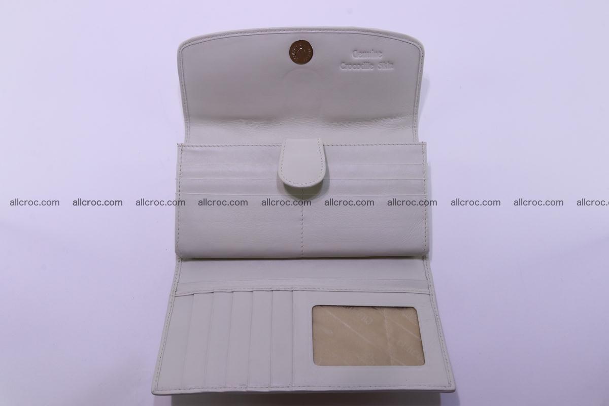 Crocodile wallet for women trifold 280 Foto 10