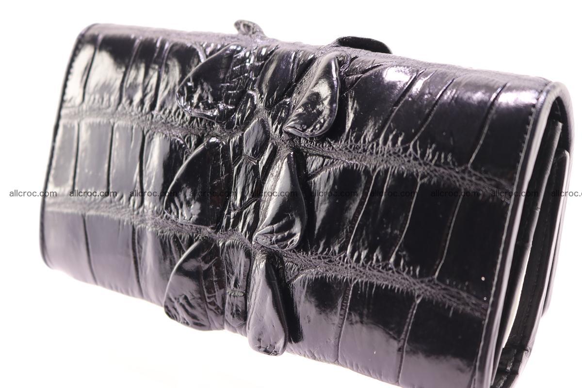 Crocodile wallet for women trifold 281 Foto 8
