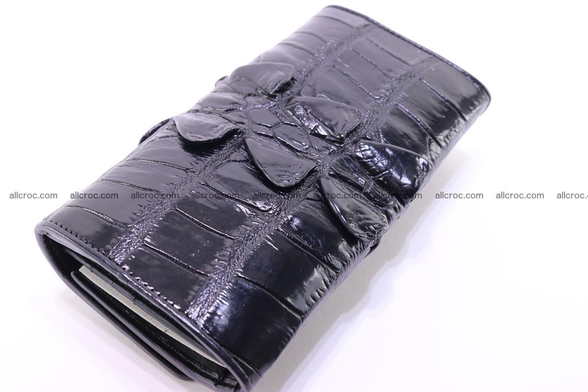 Crocodile wallet for women trifold 281 Foto 7