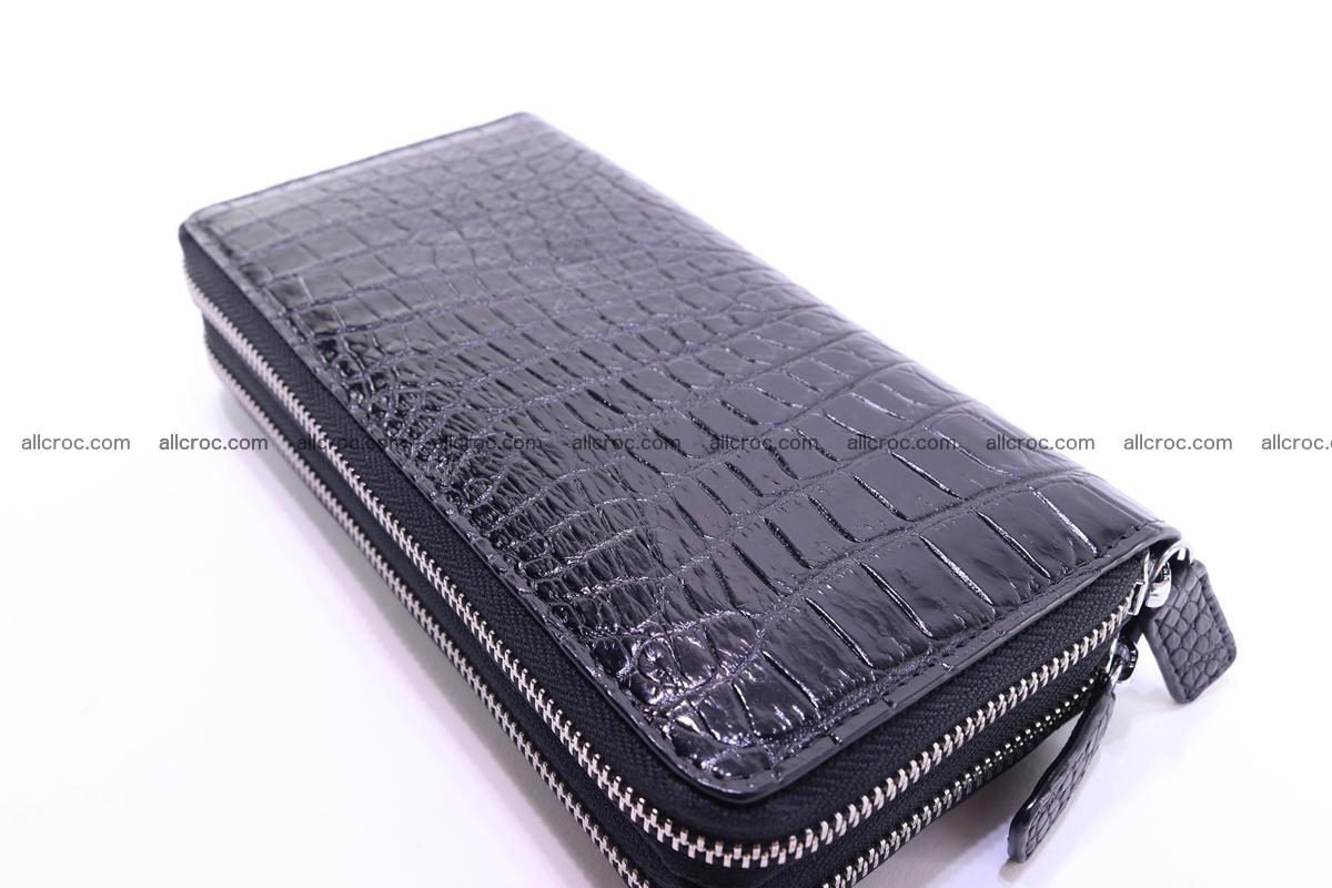 Crocodile wallet with 2 zips 313 Foto 6