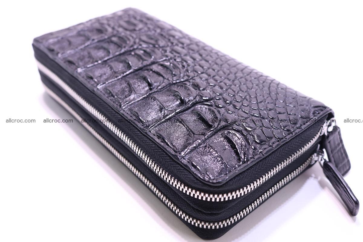 Crocodile wallet with 2 zips 304 Foto 8