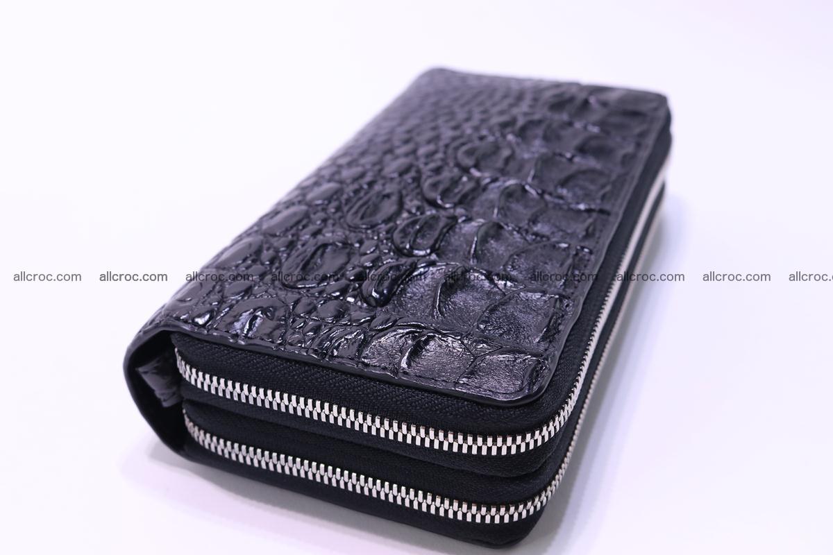 Crocodile wallet with 2 zips 304 Foto 4