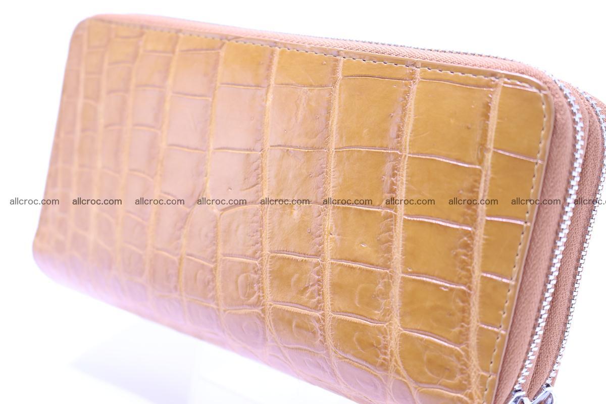Crocodile wallet with 2 zips 303 Foto 5