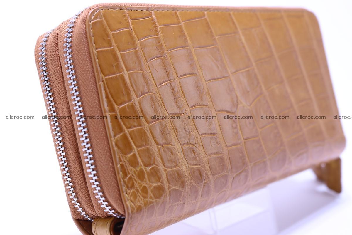Crocodile wallet with 2 zips 303 Foto 6