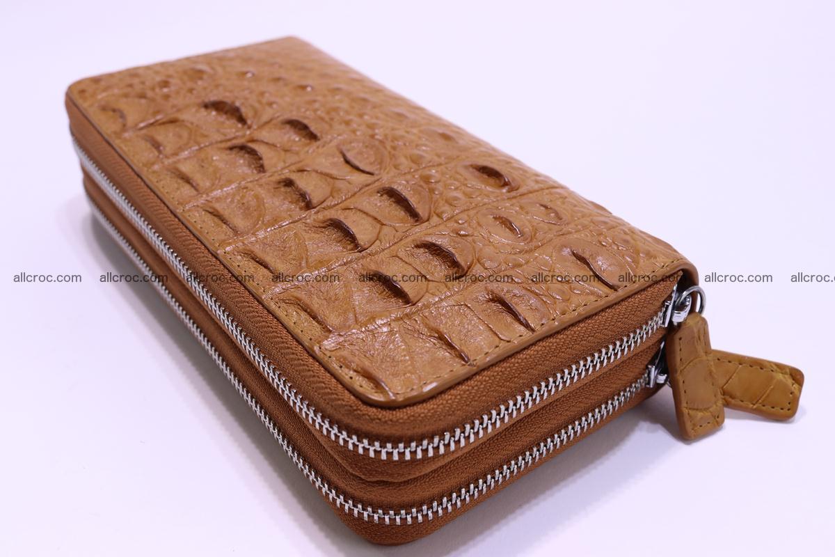 Crocodile wallet with 2 zips 303 Foto 9