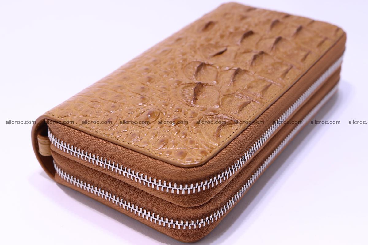 Crocodile wallet with 2 zips 303 Foto 8