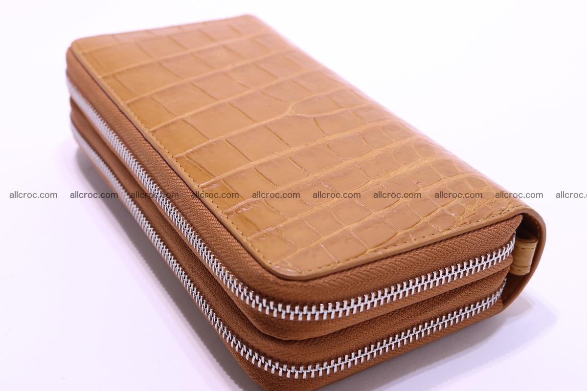 Crocodile wallet with 2 zips 303 Foto 7