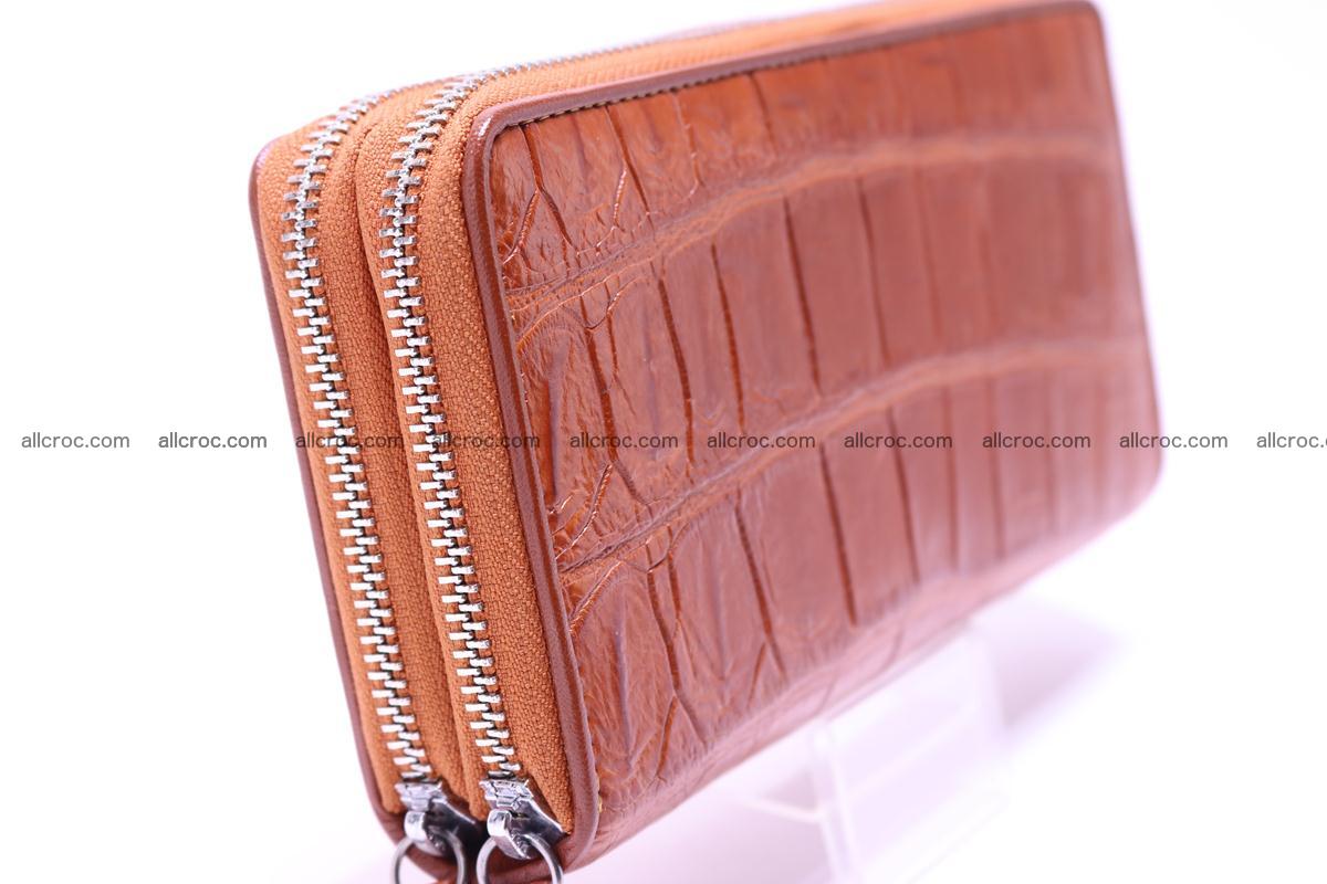 Crocodile wallet with 2 zips 305 Foto 4