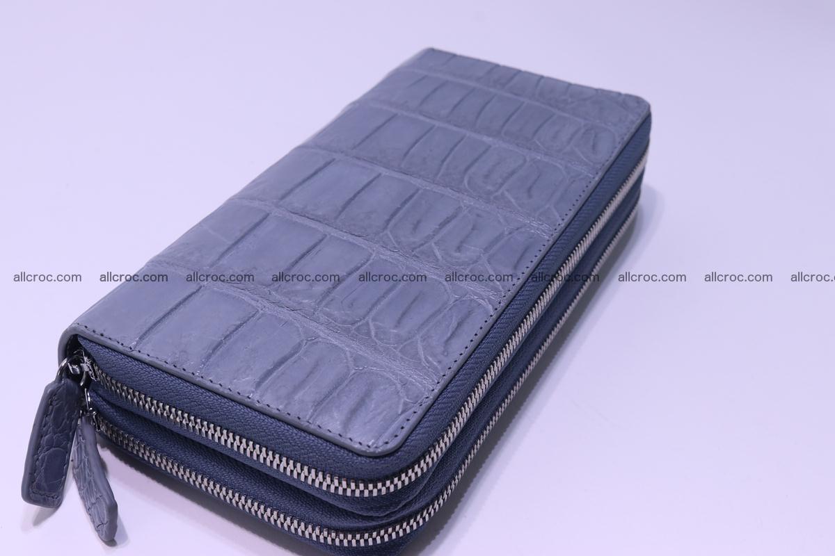 Crocodile wallet with 2 zips 308 Foto 7