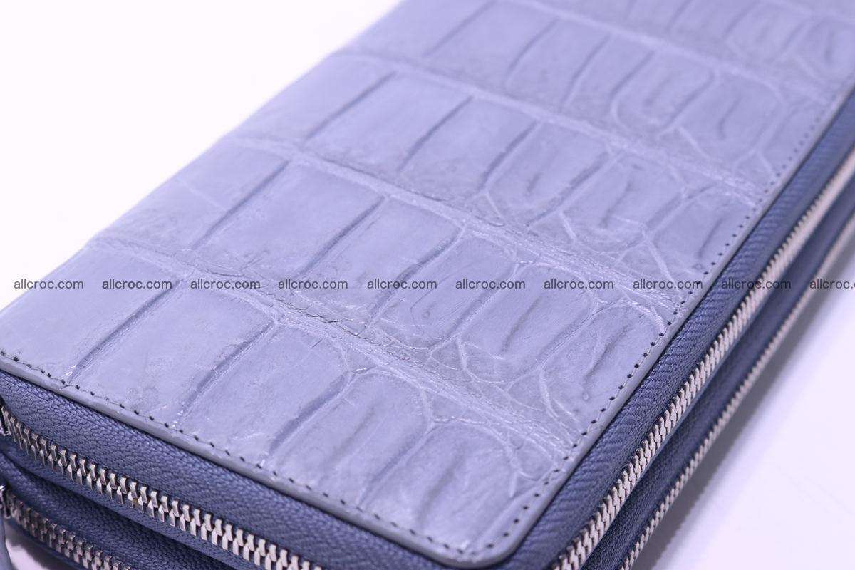Crocodile wallet with 2 zips 308 Foto 8