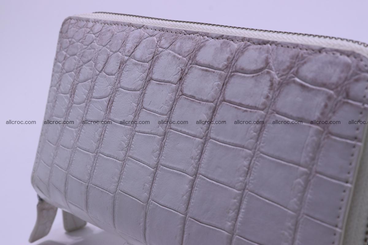 Crocodile wallet with 2 zips 309 Foto 4