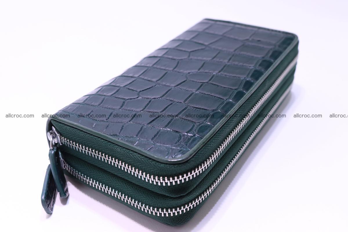 Crocodile wallet with 2 zips 310 Foto 9
