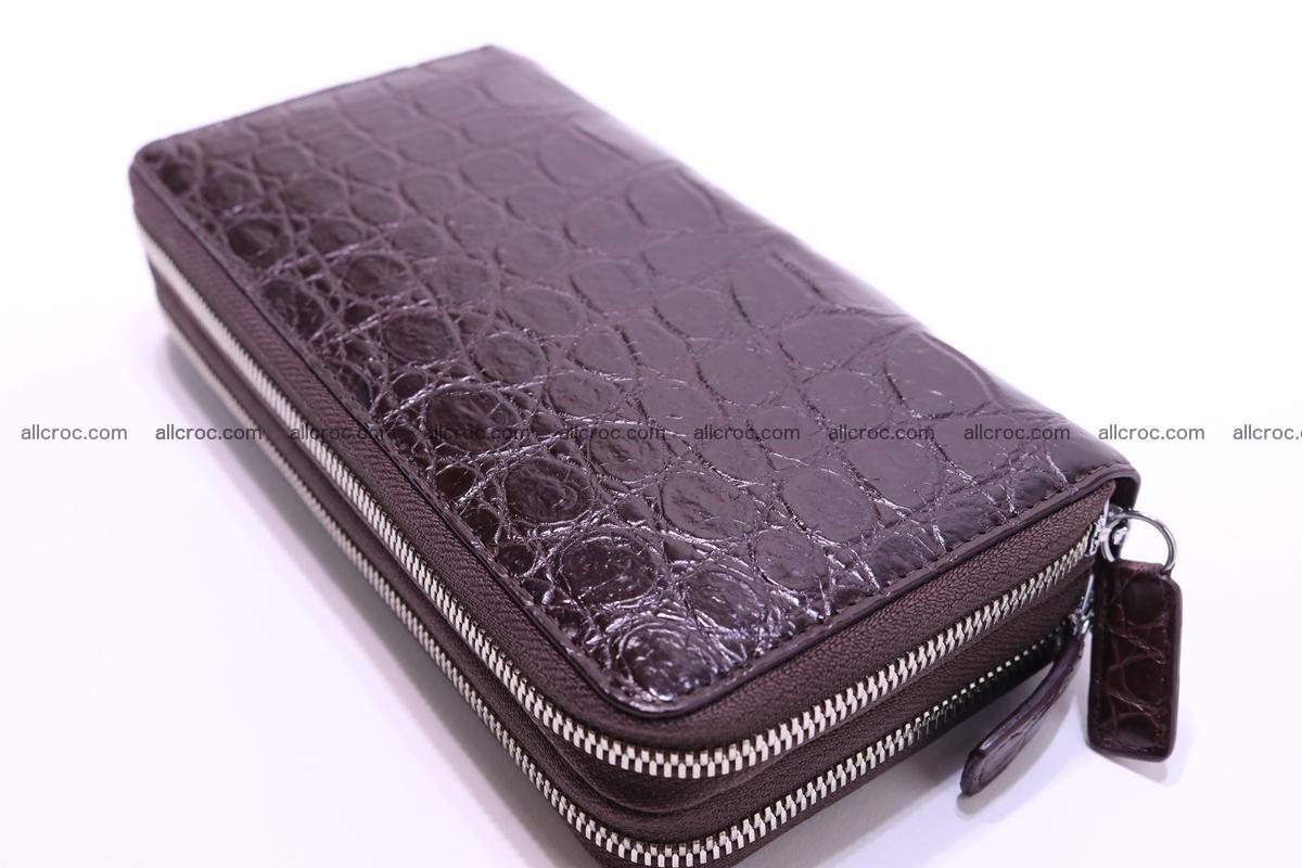 Crocodile wallet with 2 zips 311 Foto 5