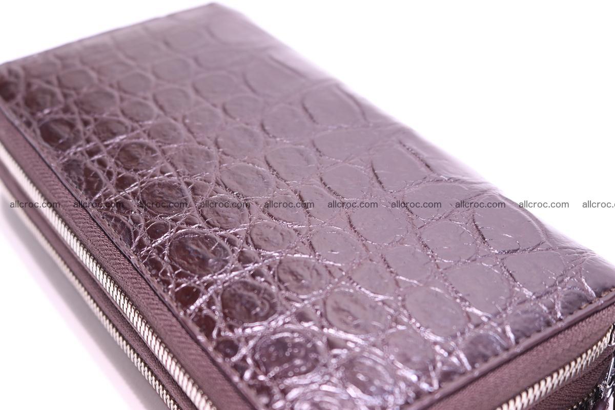 Crocodile wallet with 2 zips 311 Foto 6
