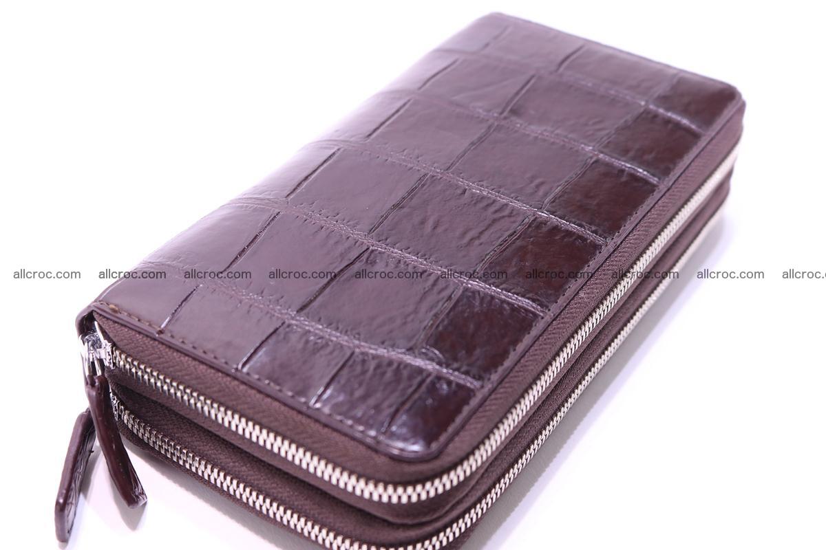 Crocodile wallet with 2 zips 311 Foto 7