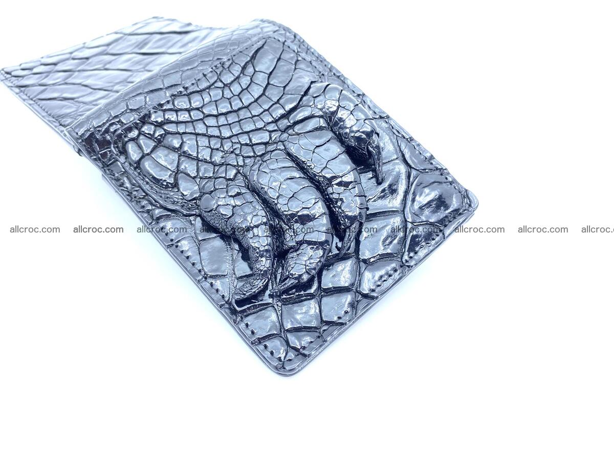 Wallet from Siamese crocodile skin with paw and claws 2232 Foto 4
