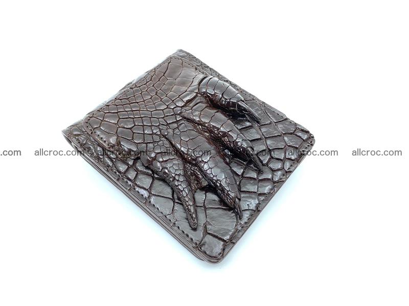 Wallet from Siamese crocodile skin with paw and claws  507