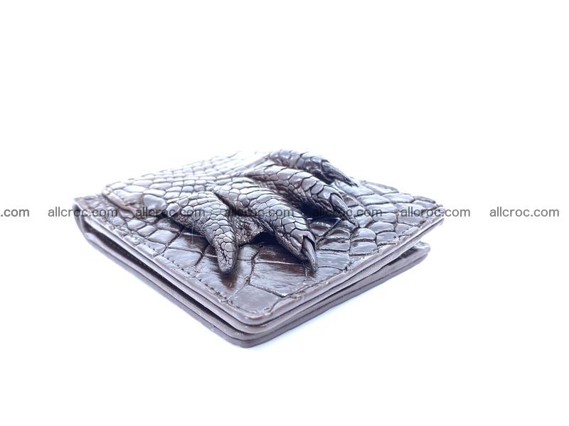 Wallet from Siamese crocodile skin with paw and claws  507