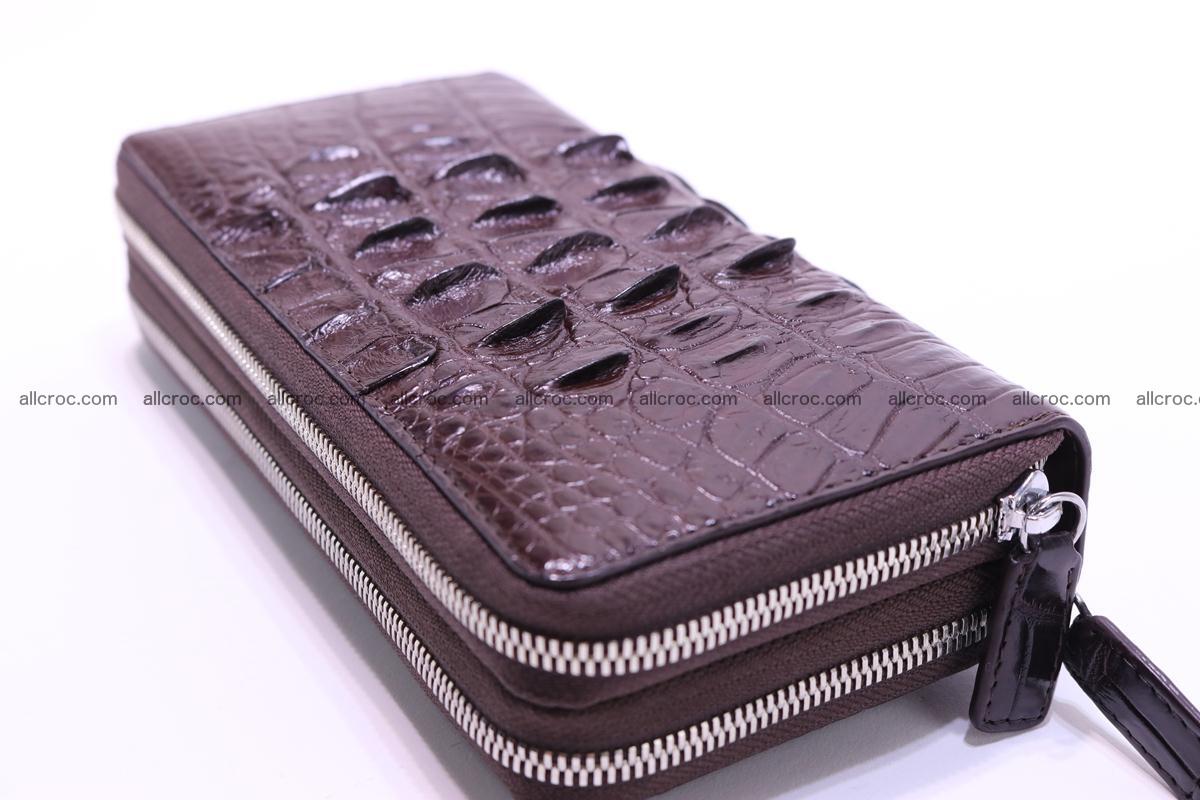 Crocodile wallet with 2zip 302 Foto 4