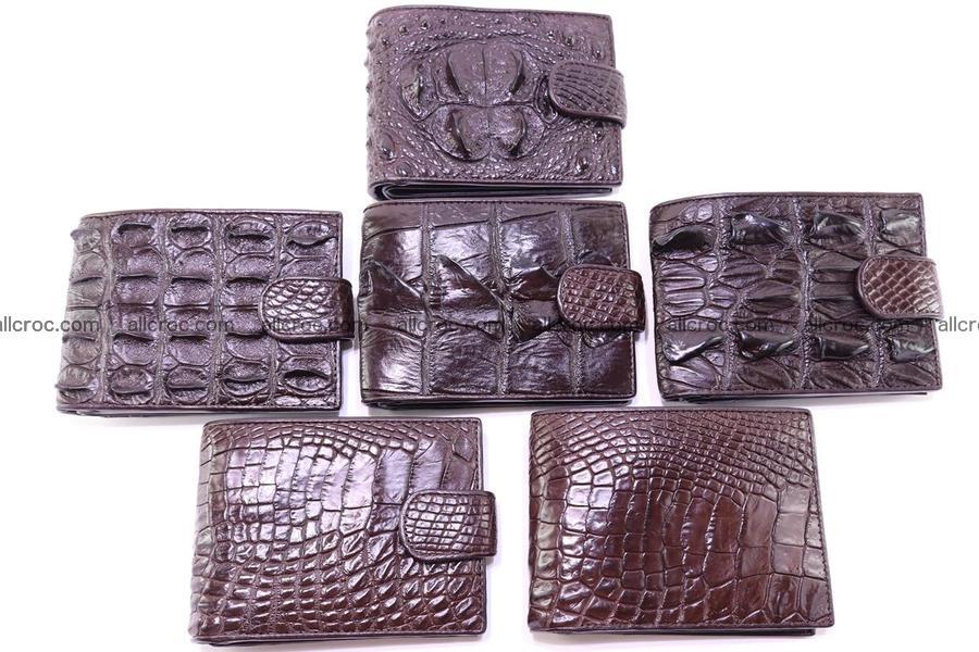 for blog Siamese crocodile wallet with half belt and coins compartment brown