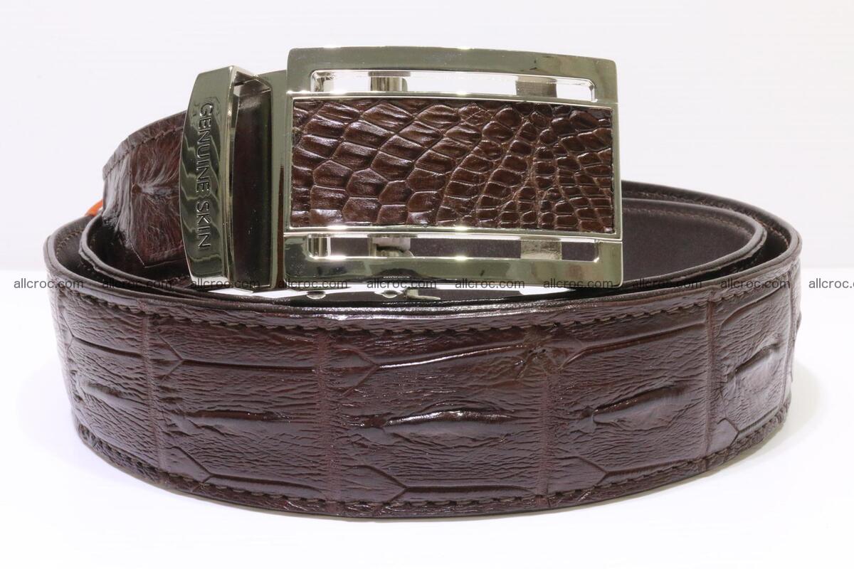 Genuine alligator leather Hornback belt for overweight 023 Foto 0