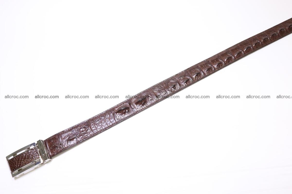 Genuine alligator leather Hornback belt for overweight 023 Foto 4