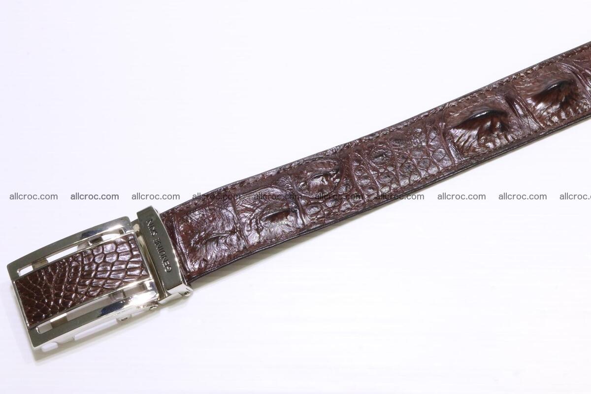 Genuine alligator leather Hornback belt for overweight 023 Foto 2