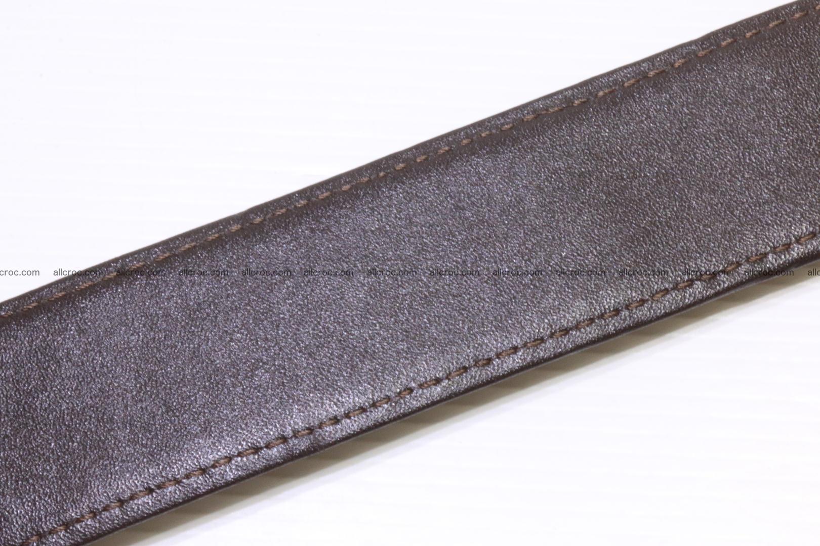 Buy Genuine alligator leather Hornback belt for overweight cofee color