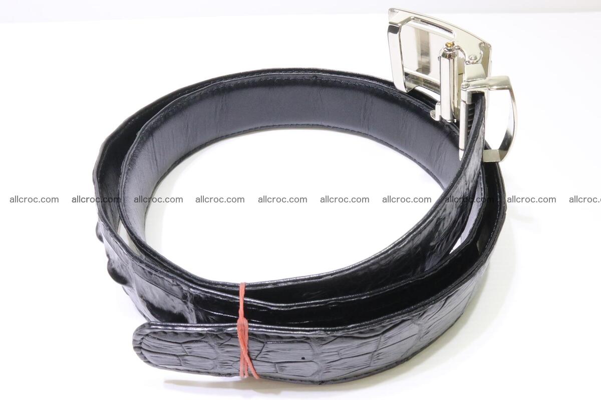Genuine alligator leather Hornback belt for overweight 024 Foto 1