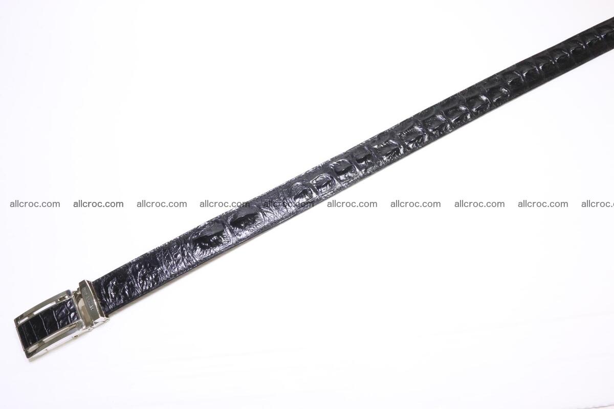 Genuine alligator leather Hornback belt for overweight 024 Foto 3