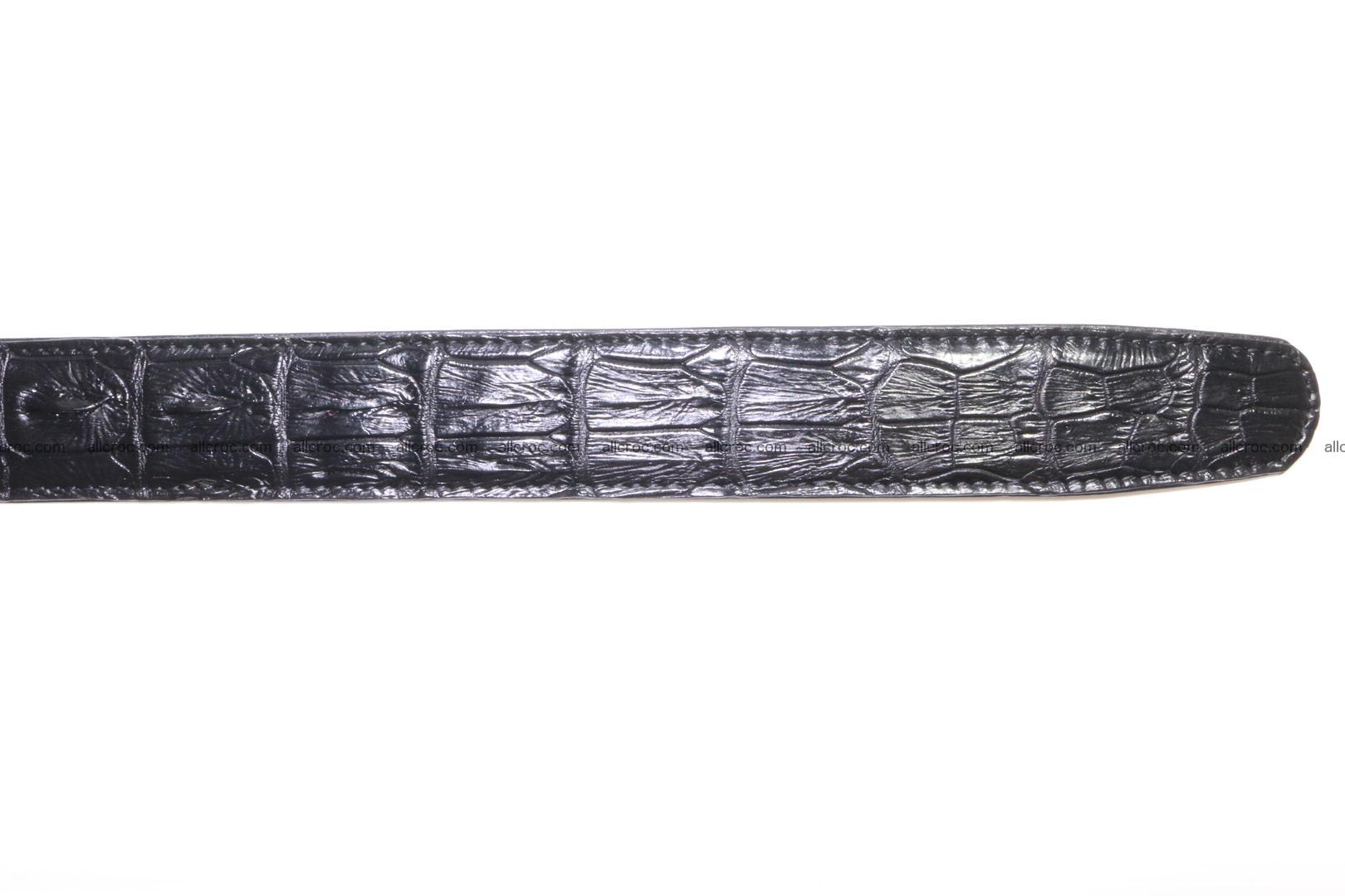Genuine alligator leather Hornback belt for overweight 024 Foto 4