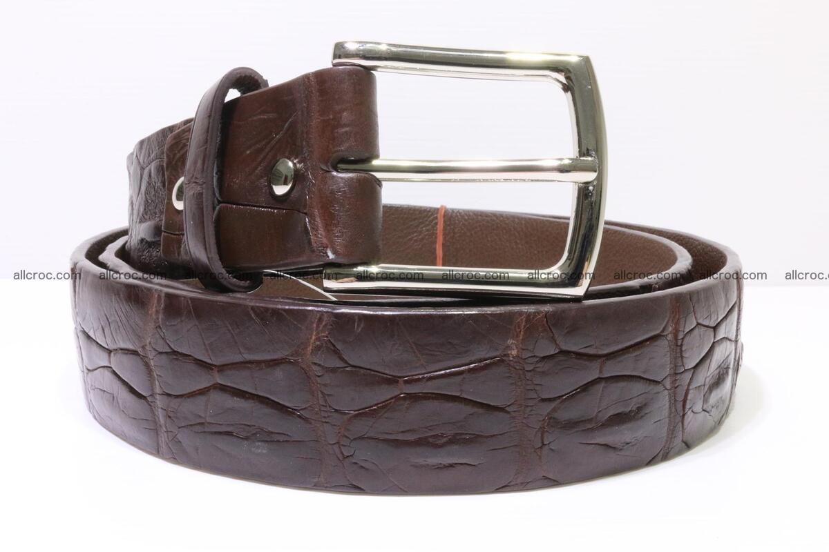 Genuine alligator leather Hornback belt 014 Foto 0