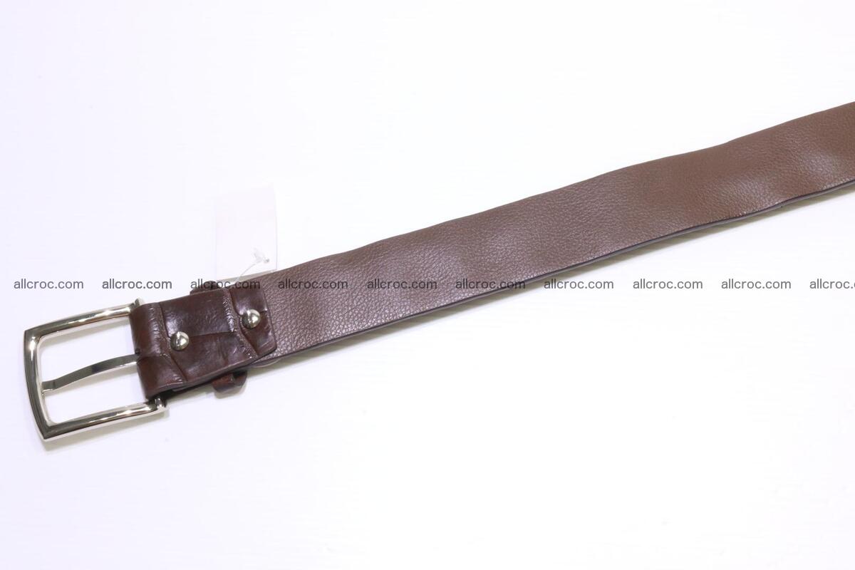 Genuine alligator leather Hornback belt 014 Foto 2