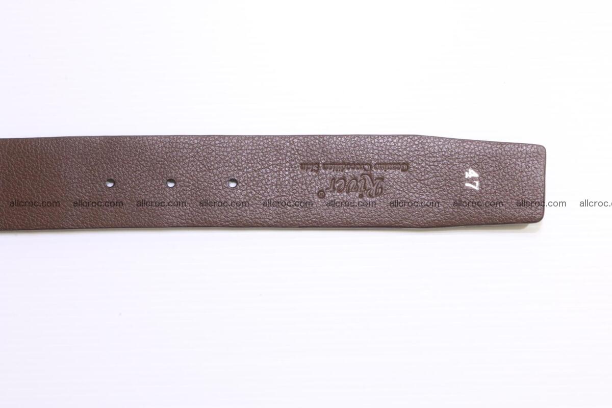 Genuine alligator leather Hornback belt 014 Foto 6