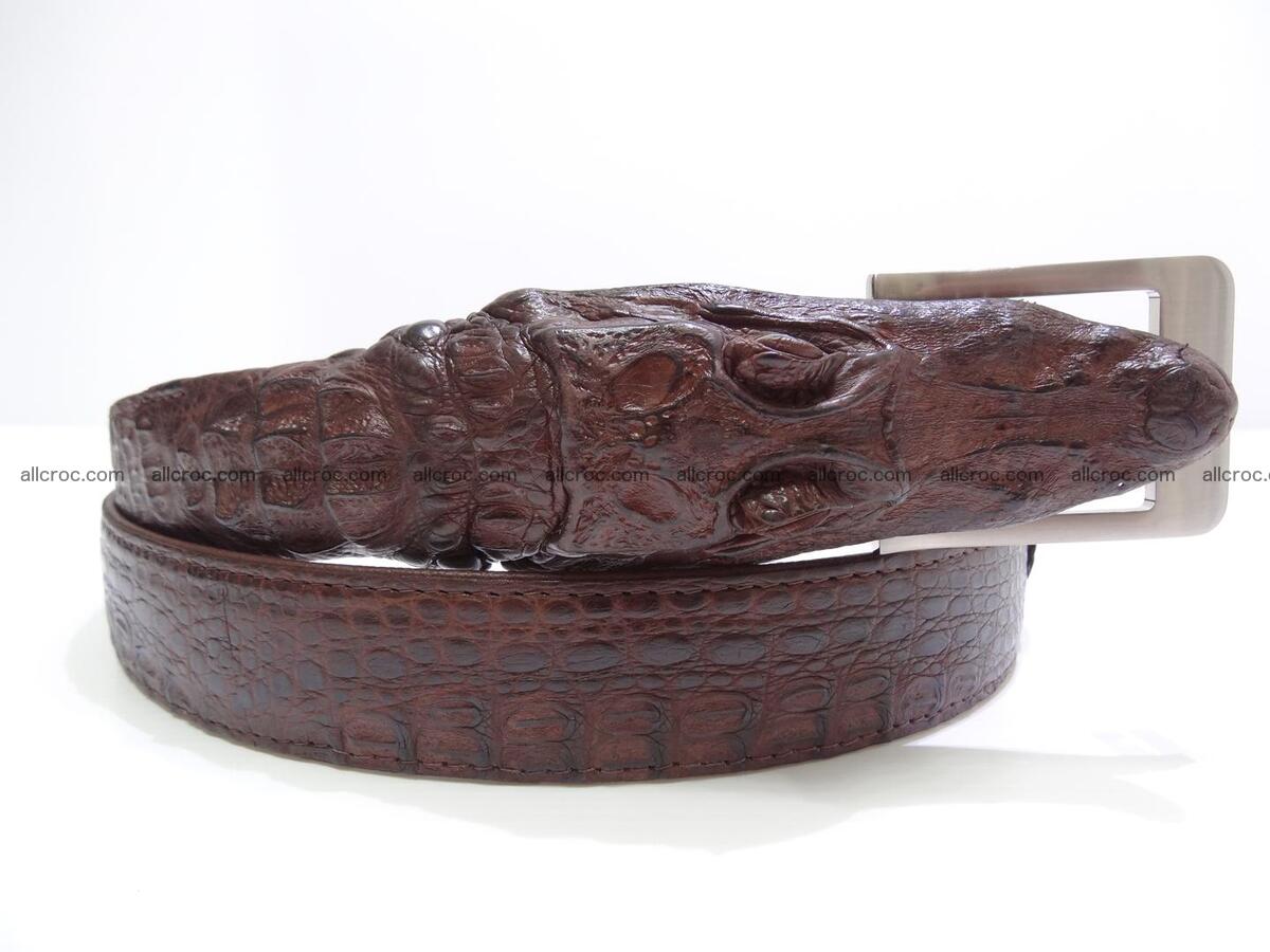 Genuine crocodile belt with real crocodile head 027 Foto 11
