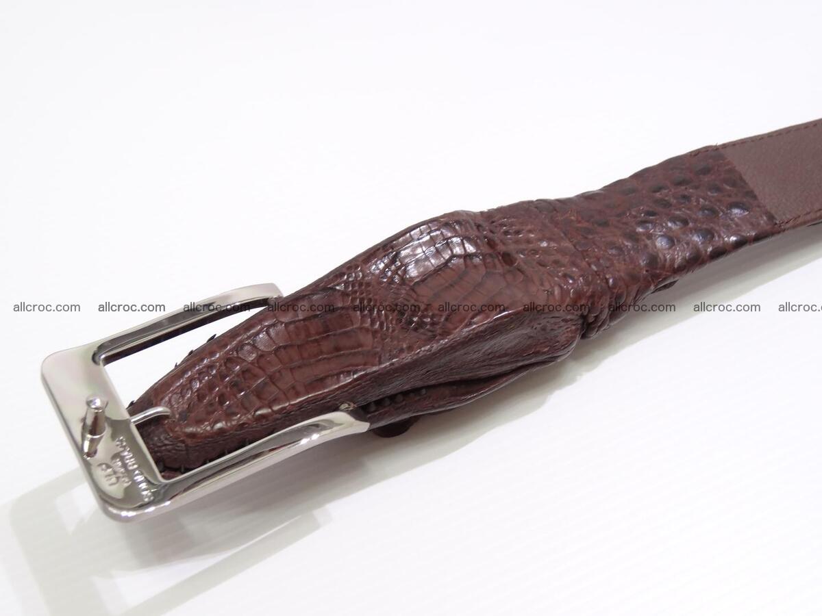 Genuine crocodile belt with real crocodile head 027 Foto 4