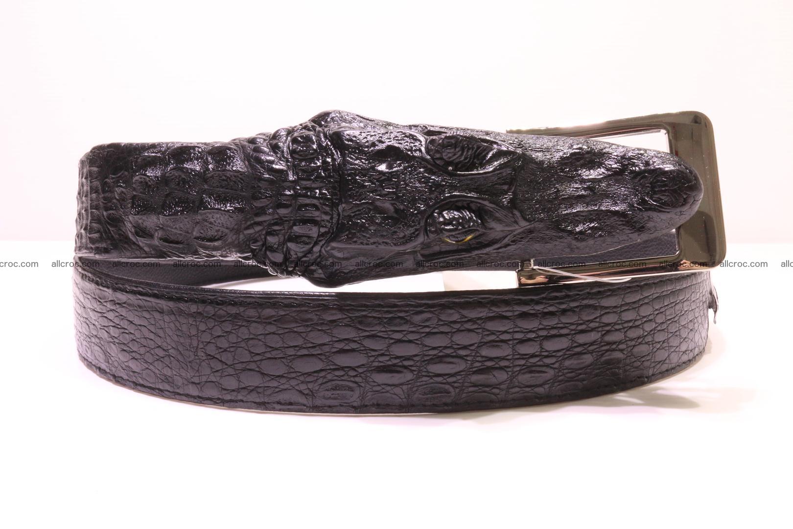 Genuine crocodile belt with real crocodile head 028 Foto 3