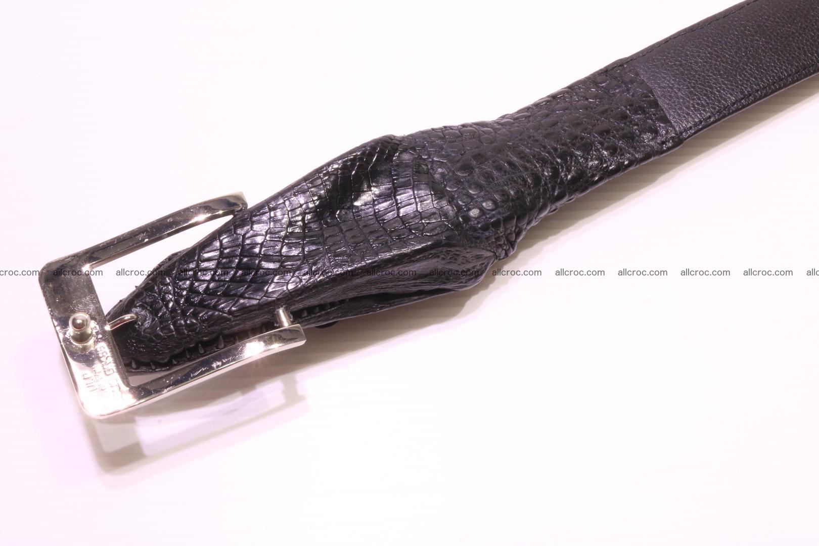 Genuine crocodile belt with real crocodile head 028 Foto 6