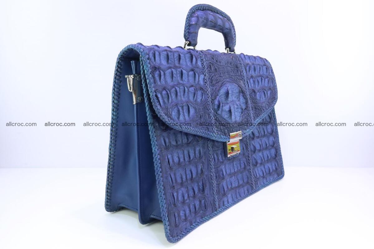 Hand braided crocodile skin briefcase 148 Foto 1