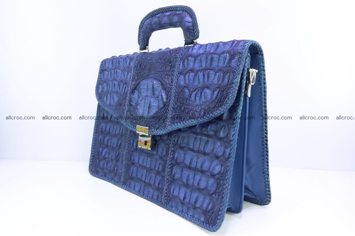 Hand braided crocodile skin briefcase 148 Foto 2