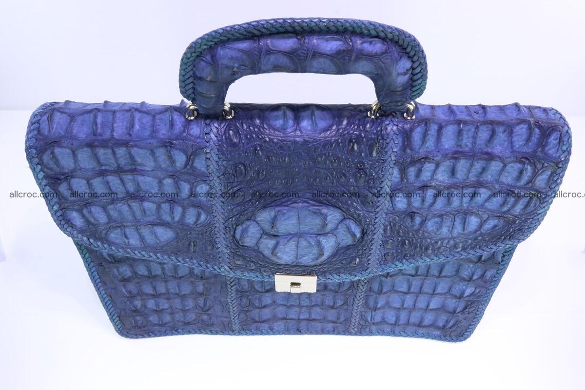 Hand braided crocodile skin briefcase 148 Foto 5