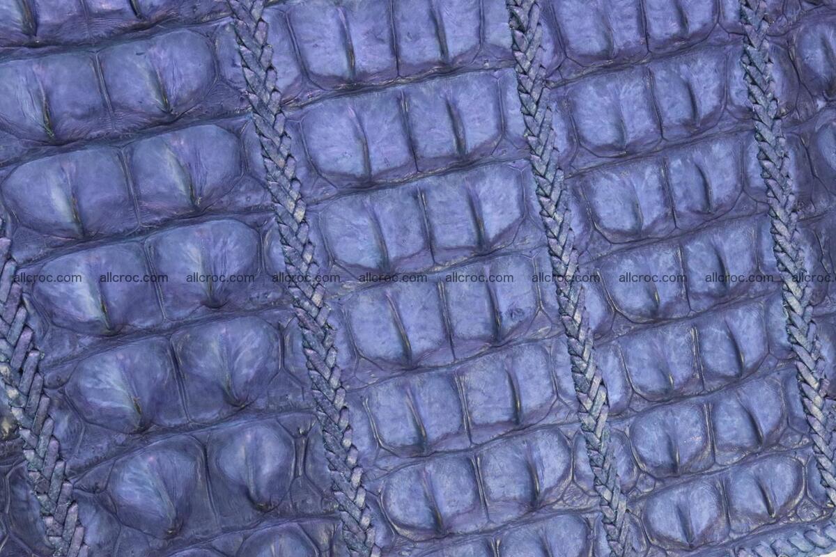 Hand braided crocodile skin briefcase 148 Foto 9
