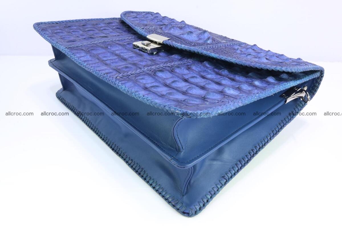 Hand braided crocodile skin briefcase 148 Foto 14