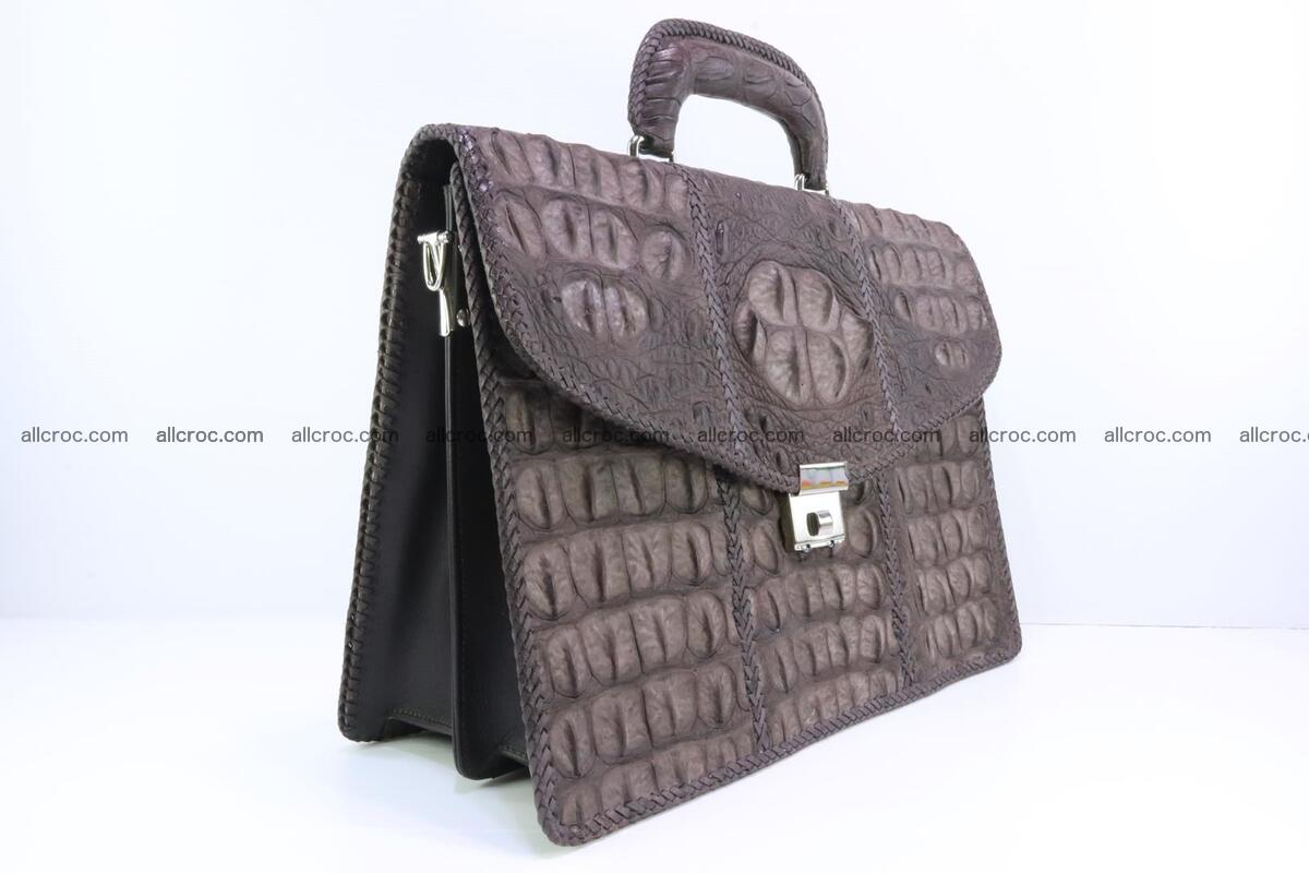 Hand braided crocodile skin briefcase 149 Foto 2
