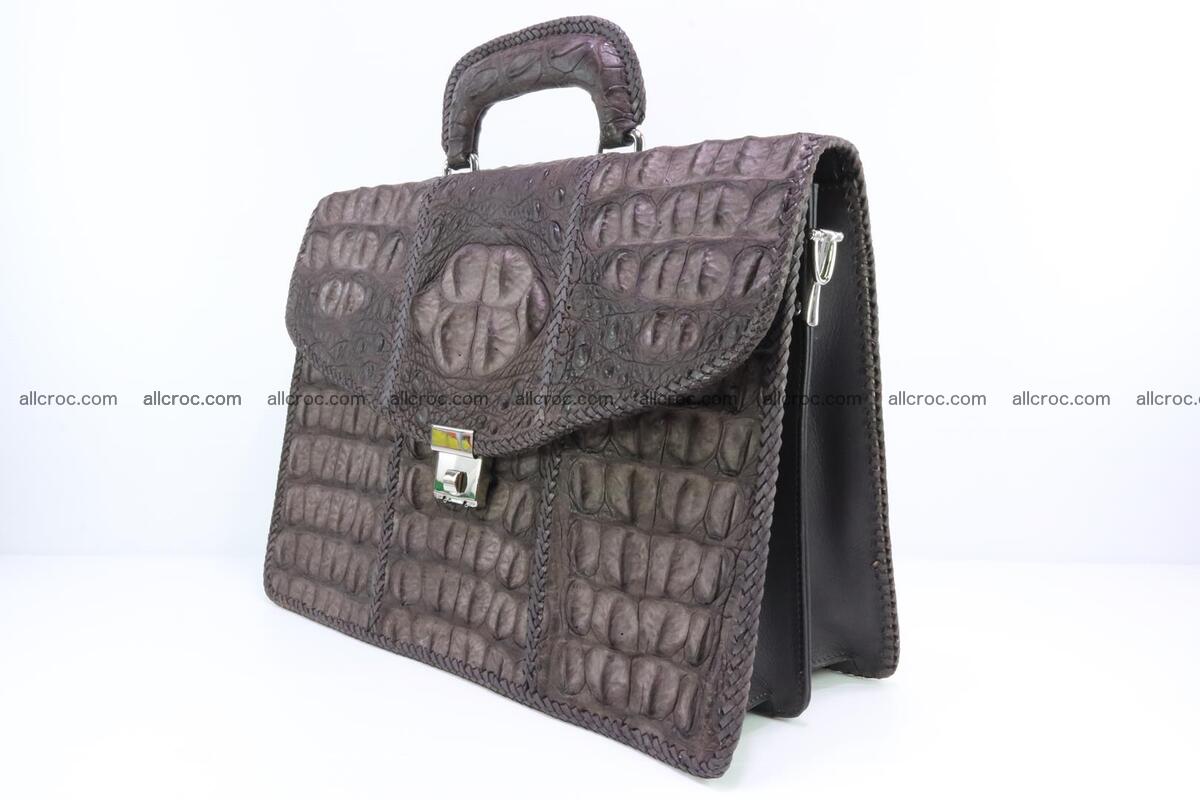 Hand braided crocodile skin briefcase 149 Foto 3