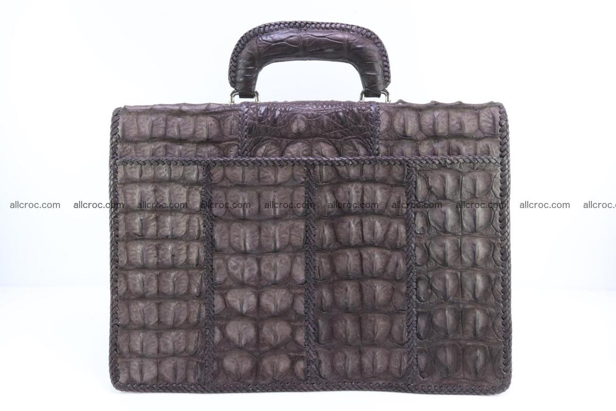 Hand braided crocodile skin briefcase 149 Foto 1