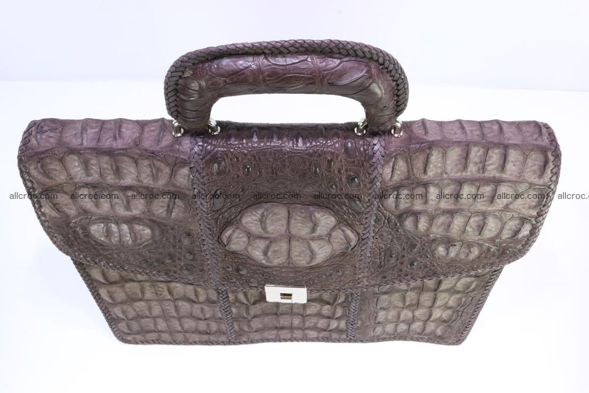 Hand braided crocodile skin briefcase 149 Foto 5